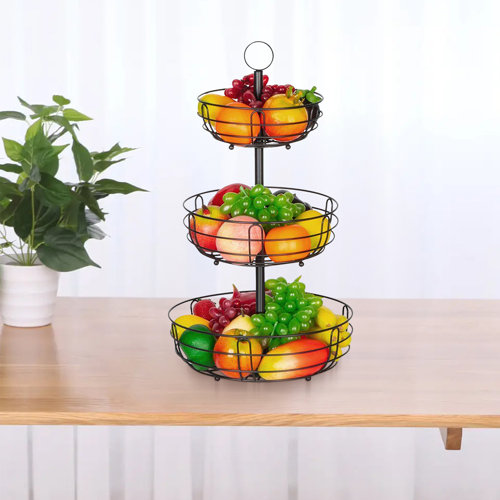 Winston Porter Metal Fruit Bowl Wayfair